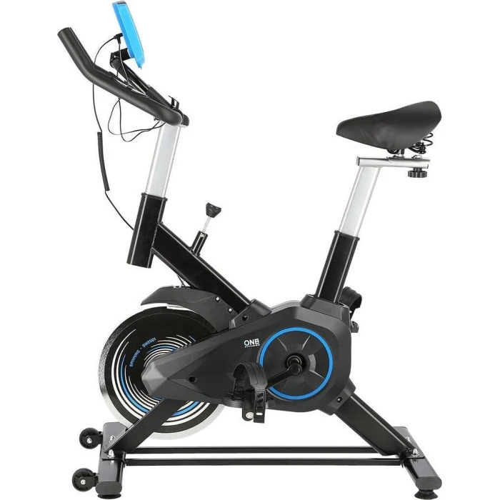 Велотренажер спиннинговый механический HMS SW2501 One Fitness синий