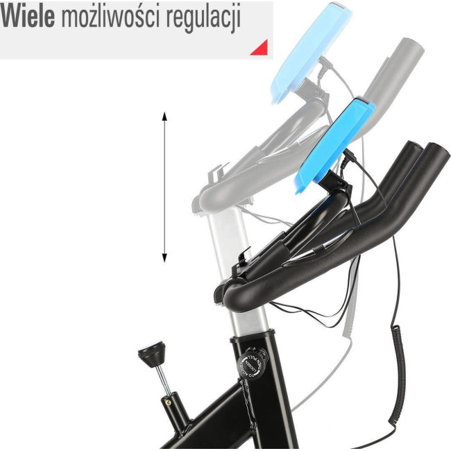 Велотренажер спиннинговый механический HMS SW2501 One Fitness синий