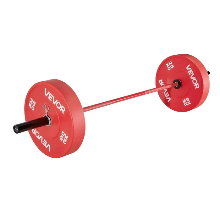 Гриф для штанги VEVOR 180 см, червоний