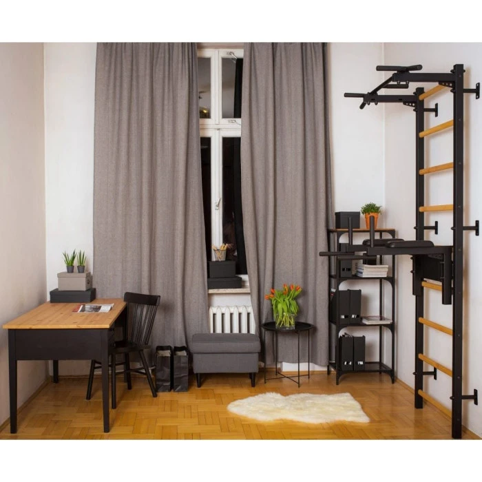 Лестница гимнастическая BenchK с перекладиной и перилами (830580)