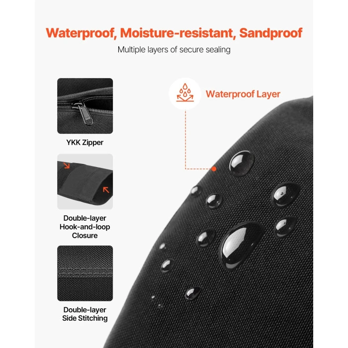Тренувальна сумка VEVOR 56-90 кг, чорна