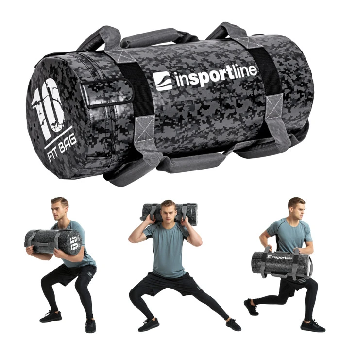 Сумка для тренировок inSPORTline с песком Fitness Crossfit Fitbag Camu 10 кг