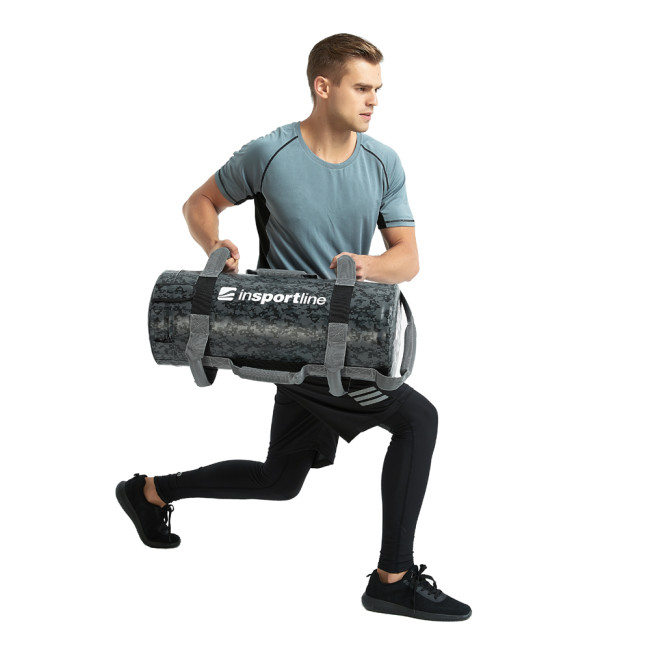 Сумка для тренировок inSPORTline с песком Fitness Crossfit Fitbag Camu 10 кг