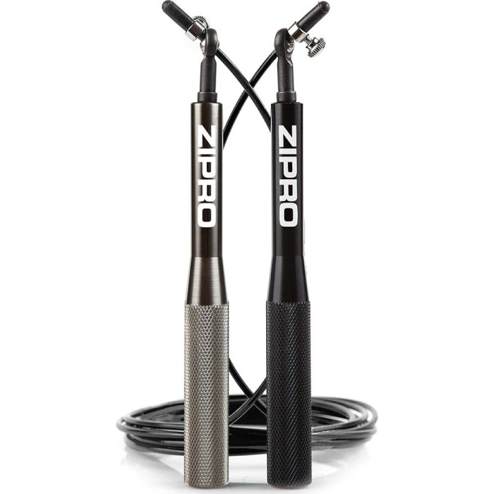 Скакалка с подшипниками Zipro 300 см черная