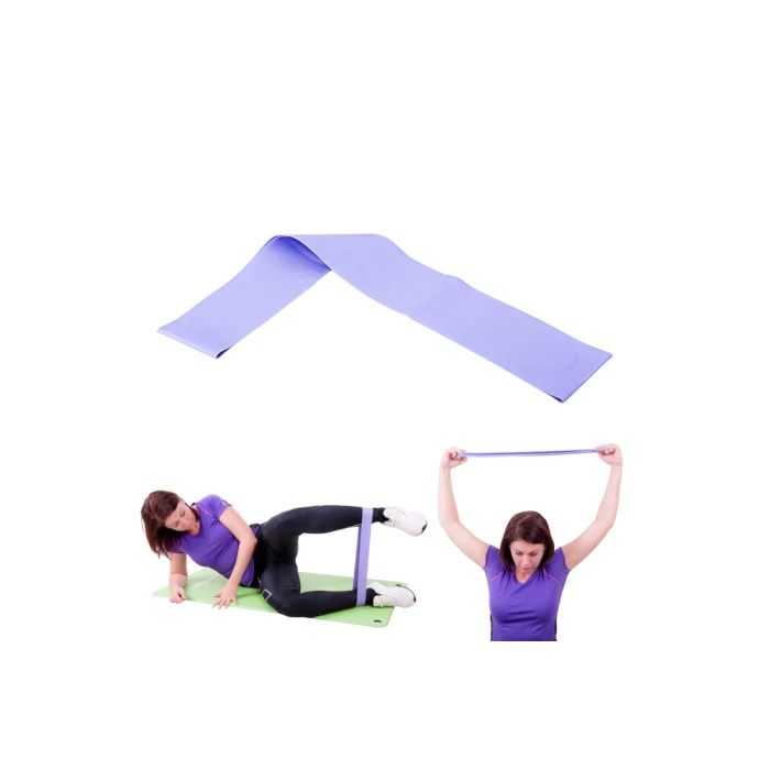 Лента-эспандер для упражнений Hangy inSPORTline Light 70 см фиолетовая