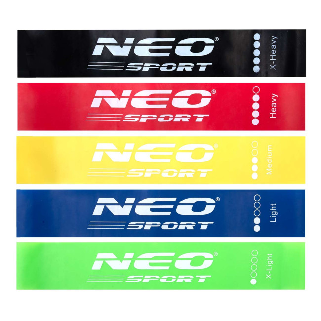 Набор фитнес-резинок для тренировки NS-959 Neo-Sport 5 шт