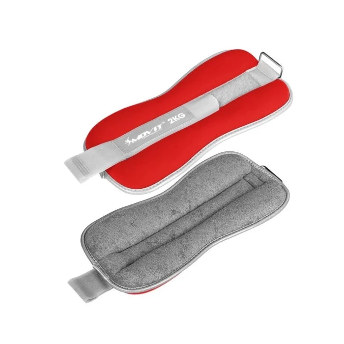 Утяжелители неопреновые MOVIT Reflex MXSTP 2x2 кг, красные