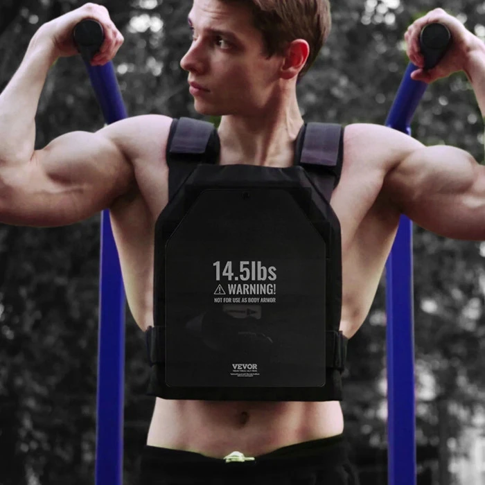 Плиты для весового жилета VEVOR 13,16 кг, черные.