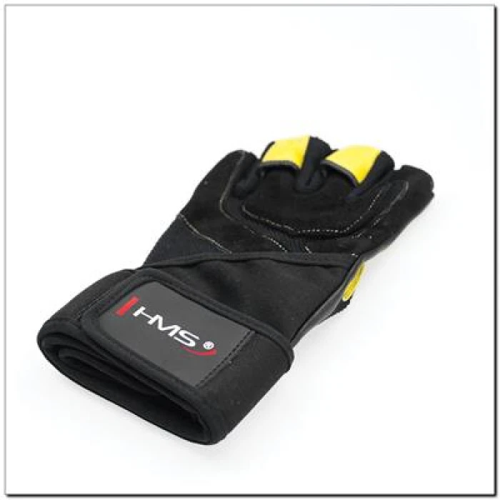 Мужские фитнес-рукавицы RST01 HMS – черно-желтые/размер L