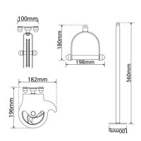 Тренажер кроссовер с монтажом на потолок K-Sport ATLAS KSSL055