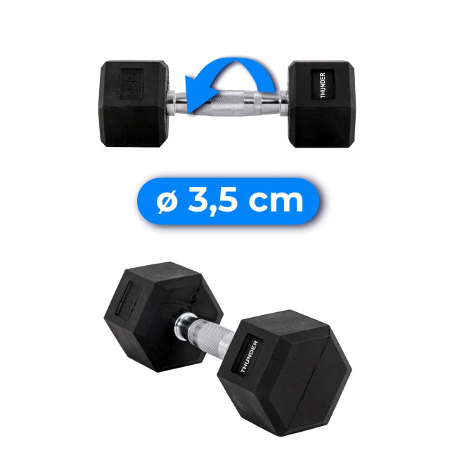 Гантель шестигранный THUNDER 5 кг