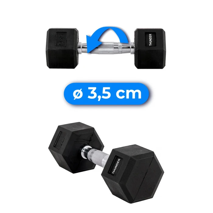 Гантель шестигранный THUNDER 5 кг