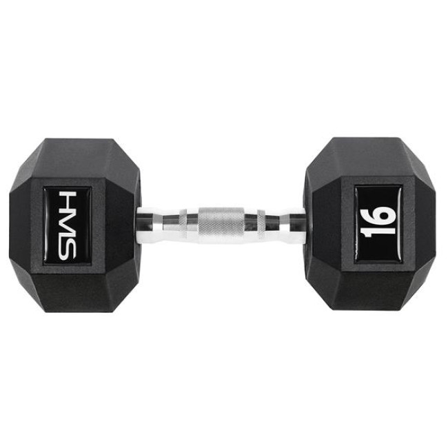 Гантель шестигранна HMS HEX PRO, 16 кг
