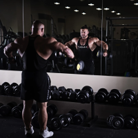 Гантель прорезиненная HMS HG PRO, 8 кг