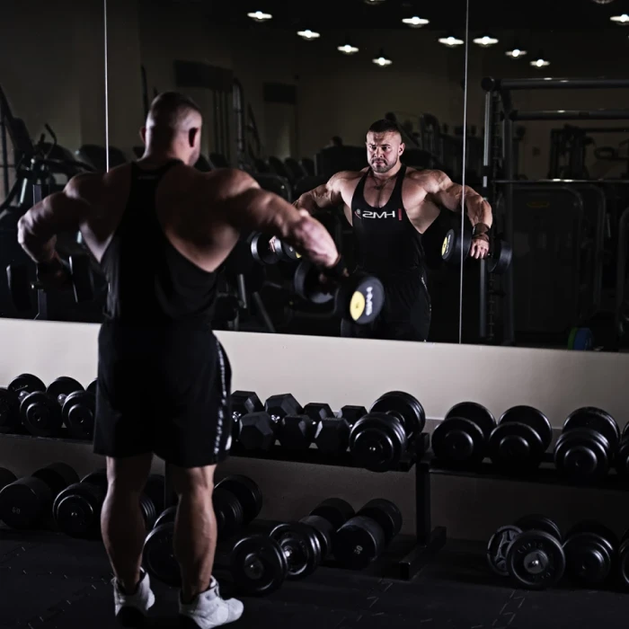 Гантель прорезиненная HMS HG PRO, 8 кг