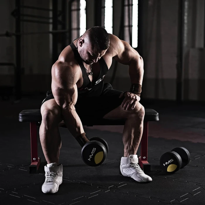 Гантель прорезиненная HMS HG PRO, 8 кг