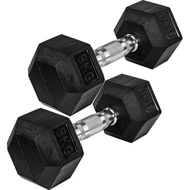 Гантели Movit M81029 прорезиненные 2 x 8 кг.