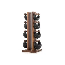 Гантели с подставкой NOHrD SwingBel Tower 2-8 Kg Set Classic Walnut Leather