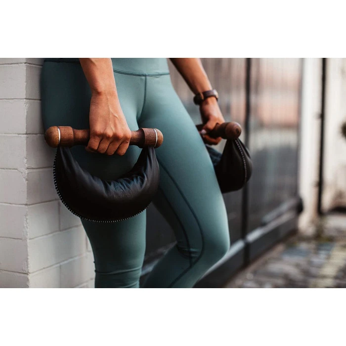 Гантели с подставкой NOHrD SwingBel Tower 2-8 Kg Set Classic Walnut Leather