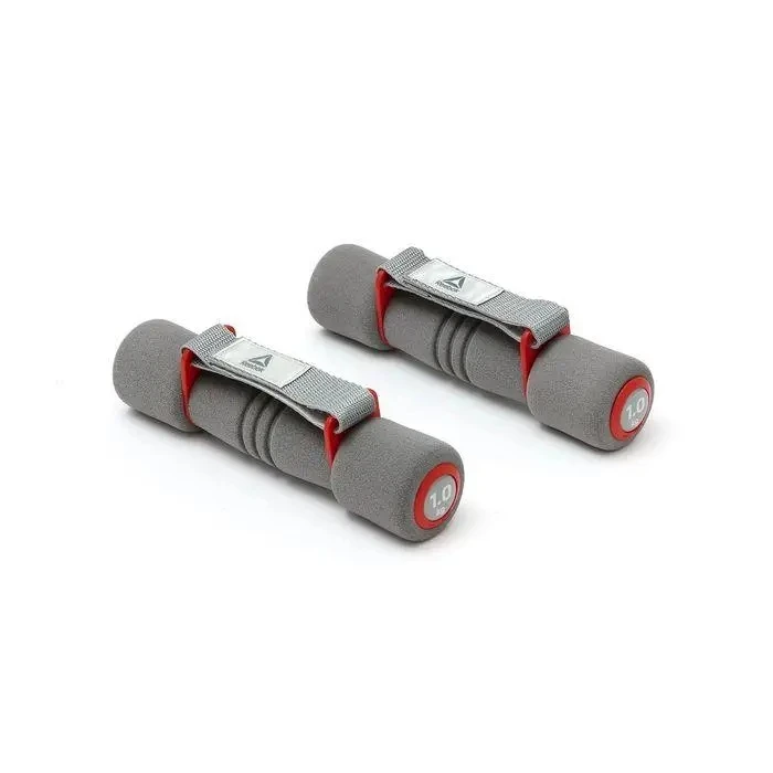 Гантели с ручками REEBOK RAWT-11061RD, 2 x 1 кг