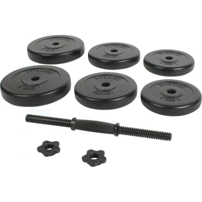 Гантель Physionics JG79334 битумный 1 х 20 кг