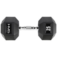 Гантель шестигранна HMS HEX PRO, 25 кг