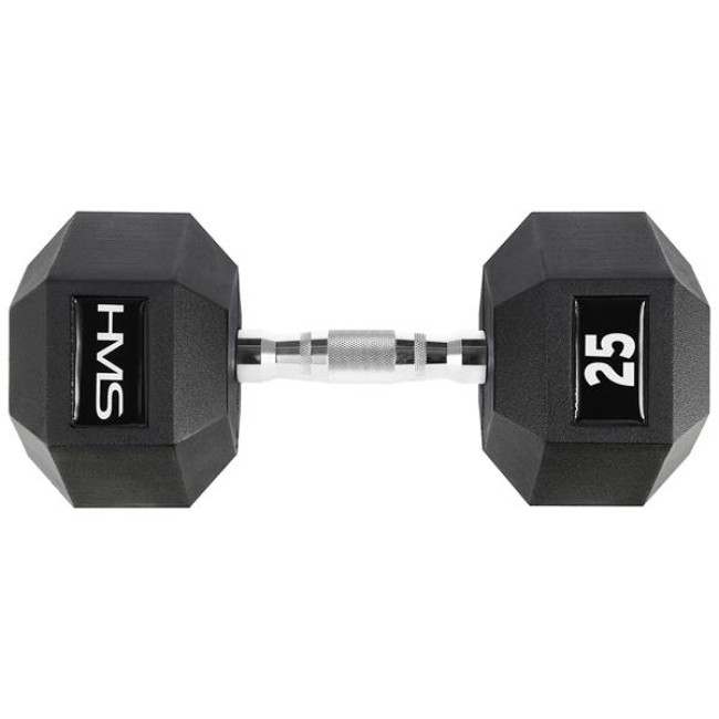 Гантель шестигранна HMS HEX PRO, 25 кг