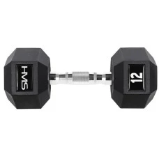 Гантель шестигранна HMS HEX PRO, 12 кг