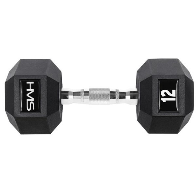 Гантель шестигранна HMS HEX PRO, 12 кг