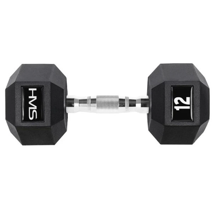 Гантель шестигранна HMS HEX PRO, 12 кг