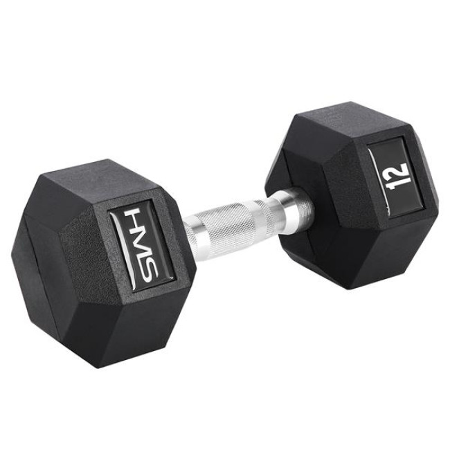 Гантель шестигранна HMS HEX PRO, 12 кг