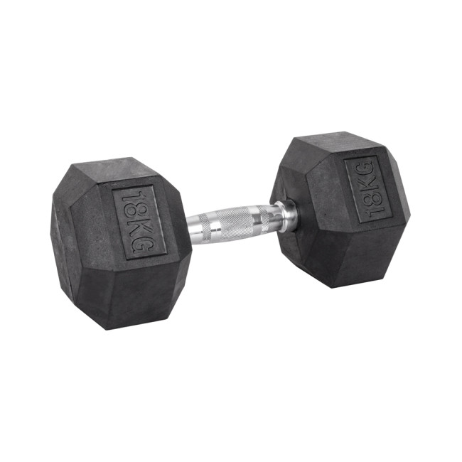 Гантель шестигранна inSPORTline Hexsteel 18 кг