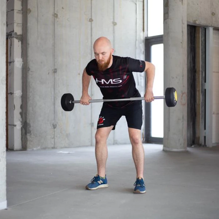 Штанга с резиновым покрытием 35 кг. HMS GSG35