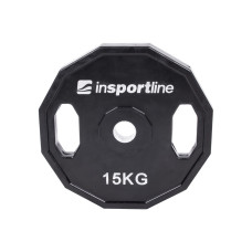 Диск прорезиненный inSPORTline Ruberton 15 кг 30 мм