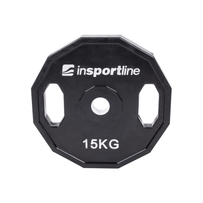 Диск прорезиненный inSPORTline Ruberton 15 кг 30 мм