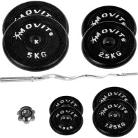 Гриф Movit для вигнутої штанги Profi 26 кг + набір ваг