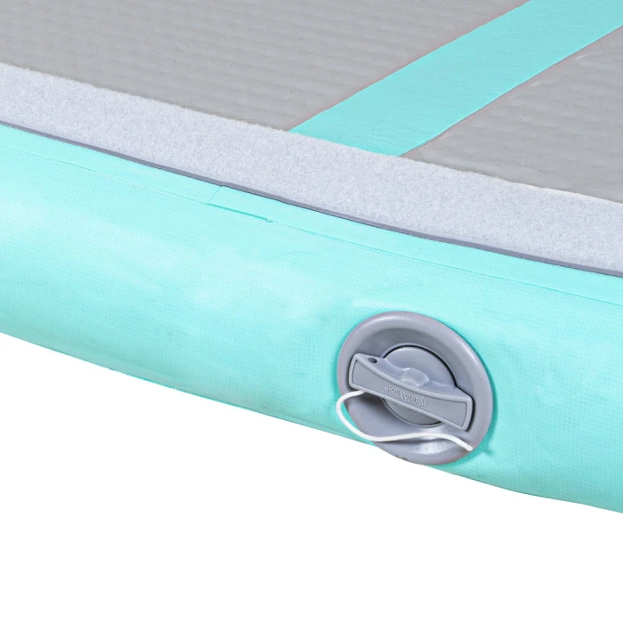 Надувной тренировочный коврик Airtrack inSPORTline Airstunt 300x100x10 см бирюзовый