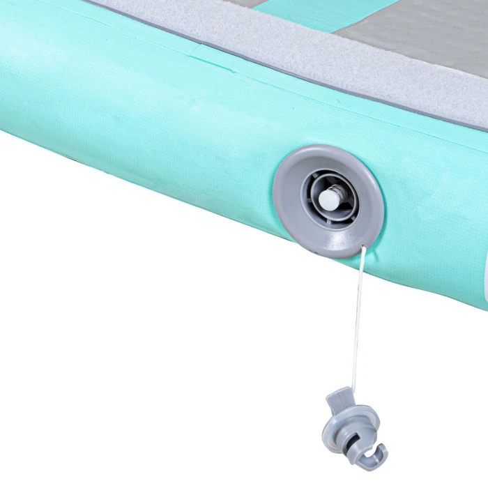 Надувной тренировочный коврик Airtrack inSPORTline Airstunt 300x100x10 см бирюзовый