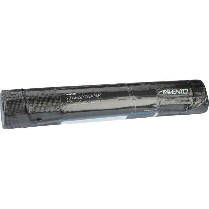 Коврик Avento для фитнес-йоги черный