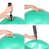 Гимнастический мяч HMS YB01, черный