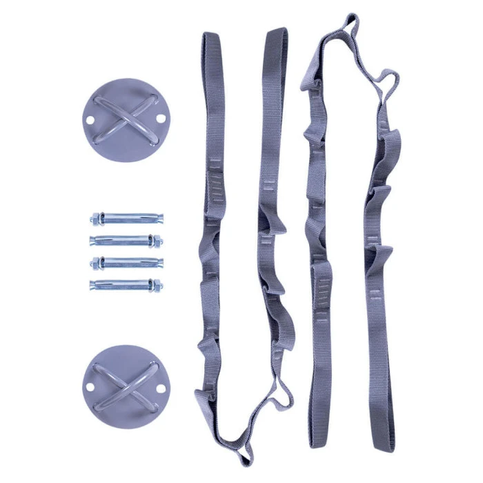 Антигравитационный йога-гамак с креплениями и ремнями inSPORTline Hemmok - зеленый