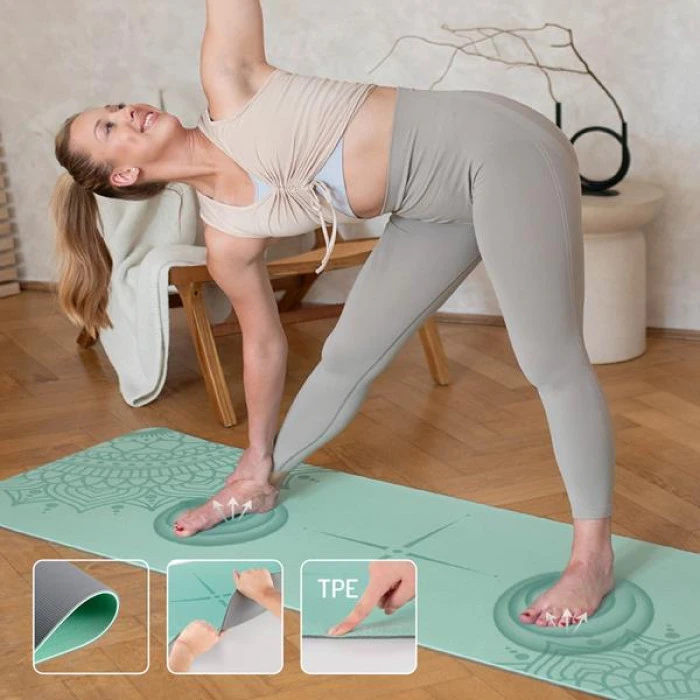 Коврик для йоги YM10 TPE MINT HMS