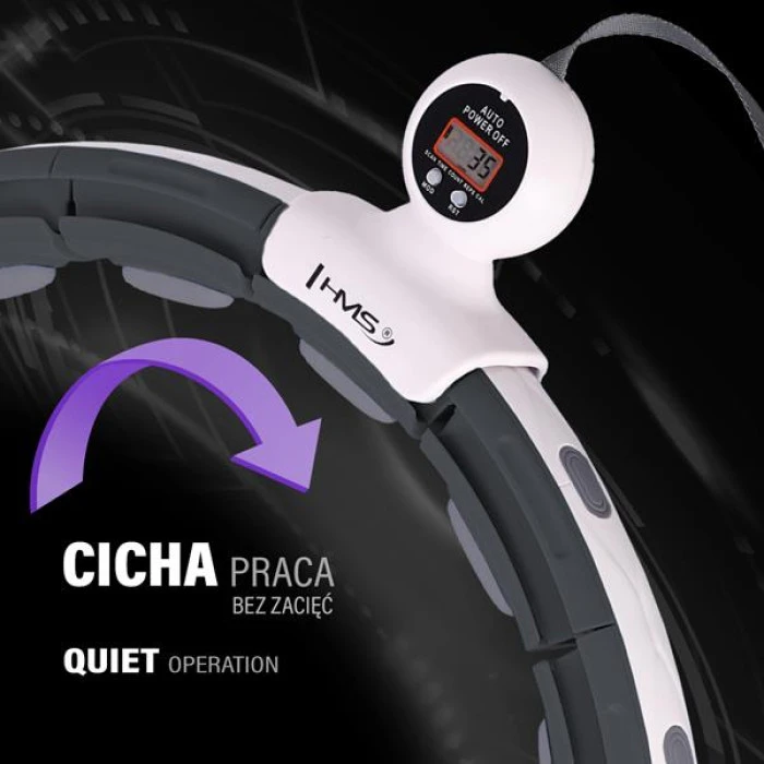 Набір обруч магнітний HHM15 з обтяженням + лічильник HMS + пояс для талії BR163