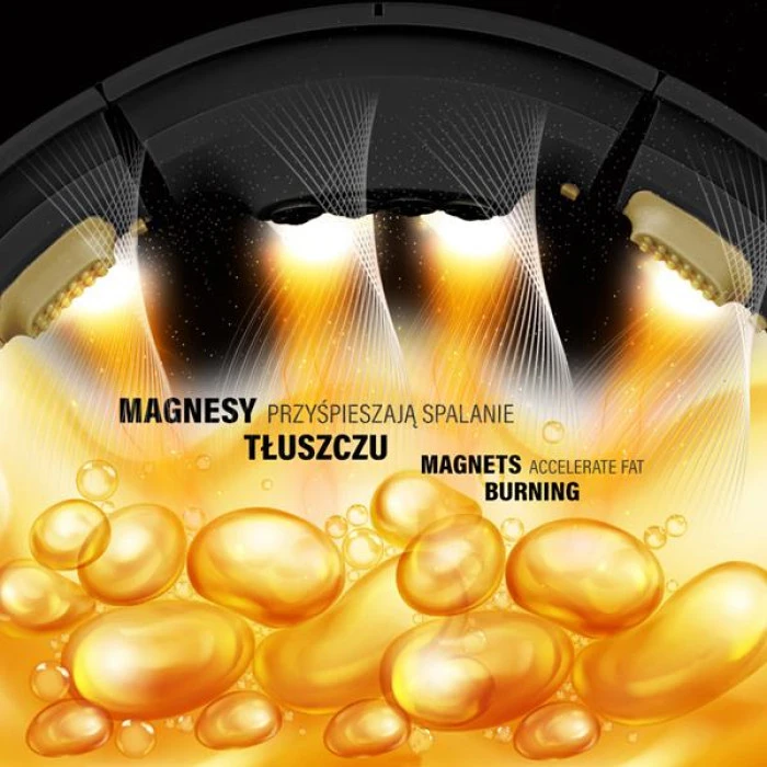 Обруч магнитный с весом + счетчик HMS HHM13 черно/золотой