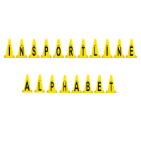 Пластиковые конусы для тренировок inSPORTline Alphabet 23 см