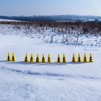 Пластиковые конусы для тренировок inSPORTline Alphabet 23 см