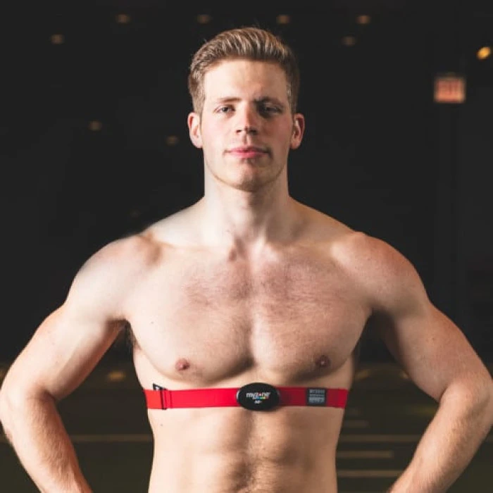 Пояс для вимірювання серцевого ритму Myzone MZ-3, чорно-червоний