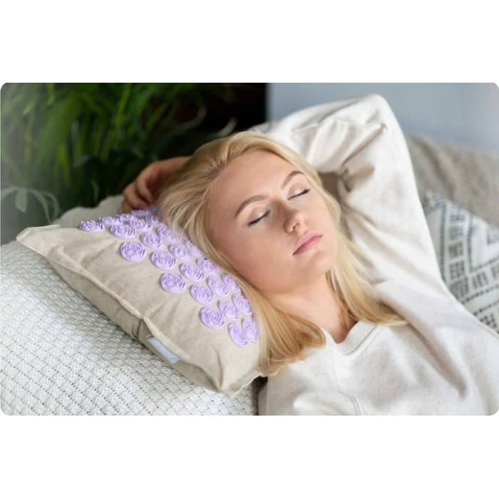 Килимок для акупресури Neo-Sport NS902 бежево-фіолетови