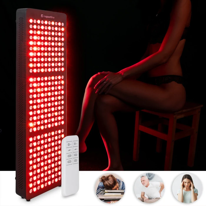 Інфрачервона світлодіодна панель inSPORTline Lustar - 300 LED, чорна