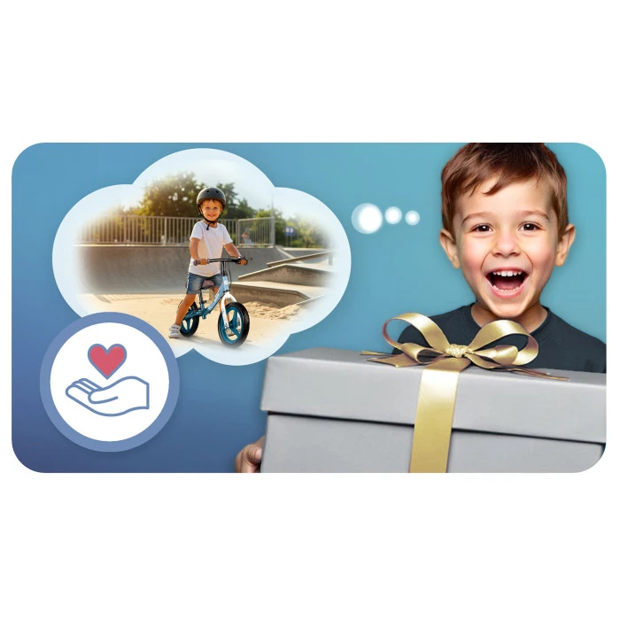 Біговел Ricokids Fun Adventure 12" біло-синій